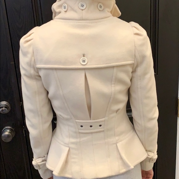 Cream short wool jacket - Picture 2 of 10